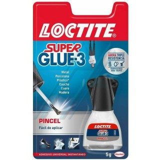 ✓ Loctite Super Glue-3 Brush 5gr - Adhésif universel triple résistance -  Force et utilisation instantanée - 2 en stock - 123CONSOMMABLES