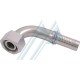 90° elbow press female thread M-16X150 G-4 for hydraulic hose inner Ø 6,3 mm with closing cone Ø 8 mmm